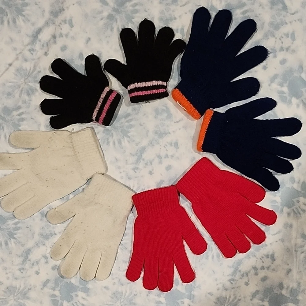 Colorful Kids' Winter Gloves Set
